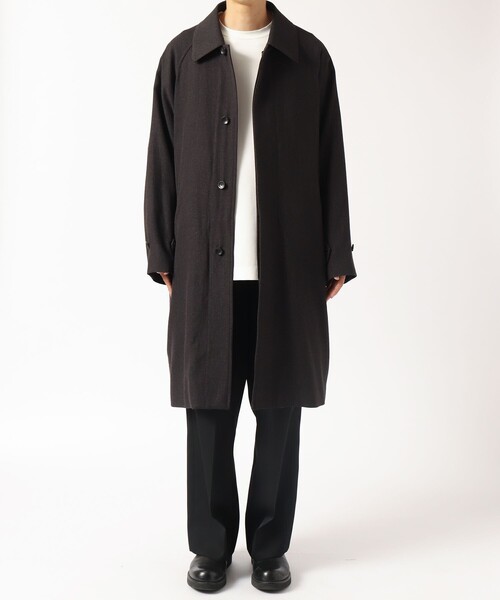 marka RAGLAN SLEEVES COATステンカラーコート黒サイズ2 marka RAGLAN SLEEVES COATステンカラーコート黒サイズ2