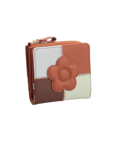 【希少品】MARY QUANT パッチワーク ウォレット 二つ折り財布 未使用品 MARY QUANT（マリークヮント） 財布 マリークワント パッチワーク