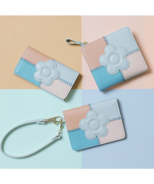 MARY QUANT 二つ折り財布 水色　箱付き MARY QUANT 二つ折り財布 水色 箱付きの通販はau PAY マーケット