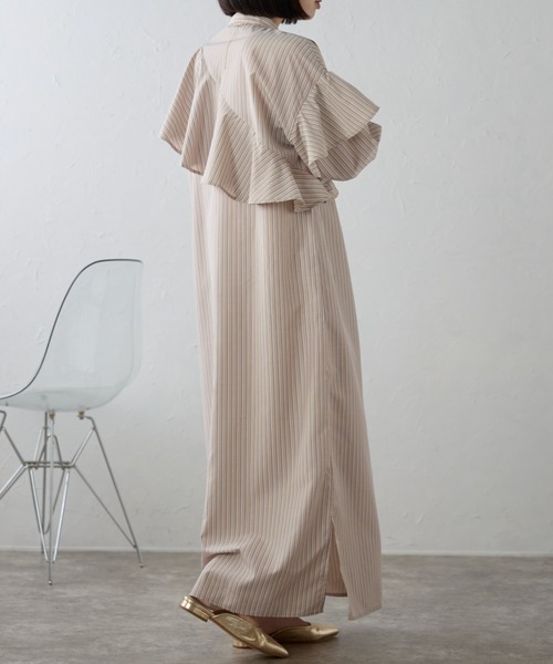 【フランスアンティーク】バンドカラーワンピース バンドカラーワンピース｜LOGEMENT DE CLAIRE（ロジュモンドクレール