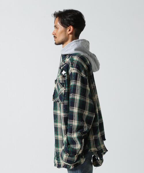 FR(13)NDS シャツ FR(13)NDS/フレンズ/Cotton Damege Shirt メンズ 