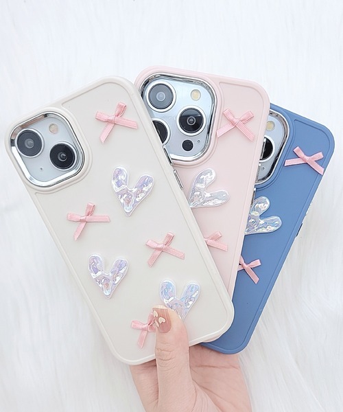 Lace Ladies（レースレディース） スマホケース 3D メニー リボン