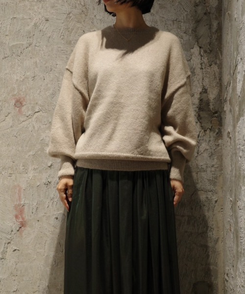 ニット セーター MANOF MOHAIR KNIT TOPS レディース