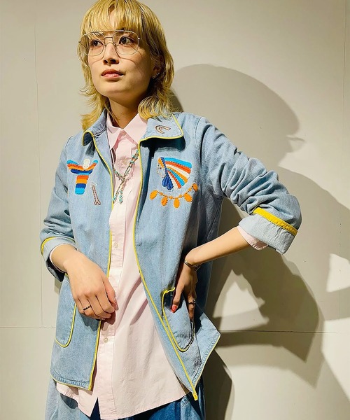初期タグ Johnbull ジョンブル デニムジャケット レディース M 初期タグ Johnbull ジョンブル デニムジャケット レディース M