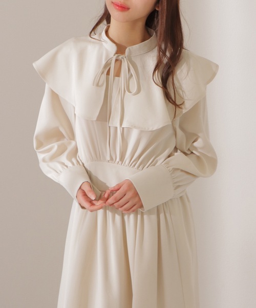 Lace Ladies（レースレディース） ワンピース ビッグカラー ウエスト