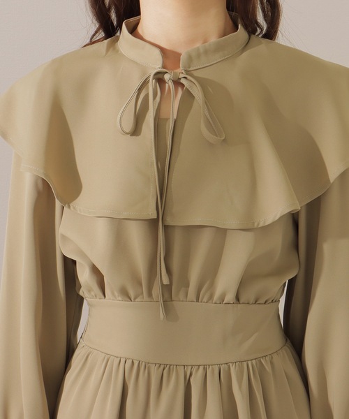 Lace Ladies（レースレディース） ワンピース ビッグカラー ウエスト