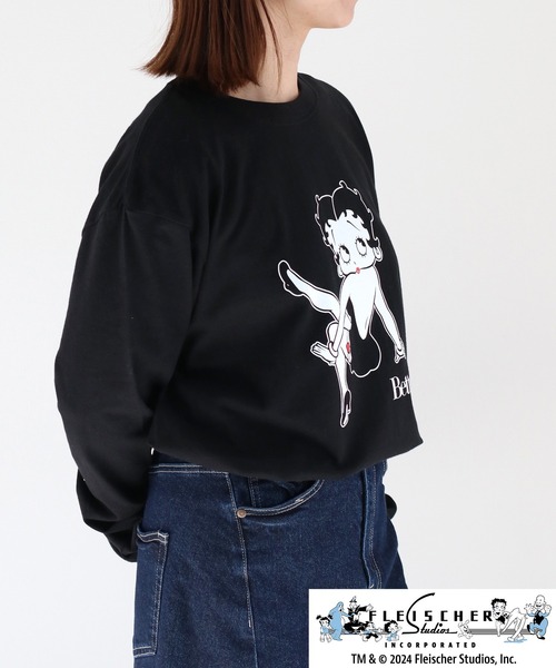 ❤️新品・タグ付き❤️【ベティーブープ】ロングカットソー BETTY BOOP tシャツ 「Betty Boop(TM) / ベティ ブープ(TM