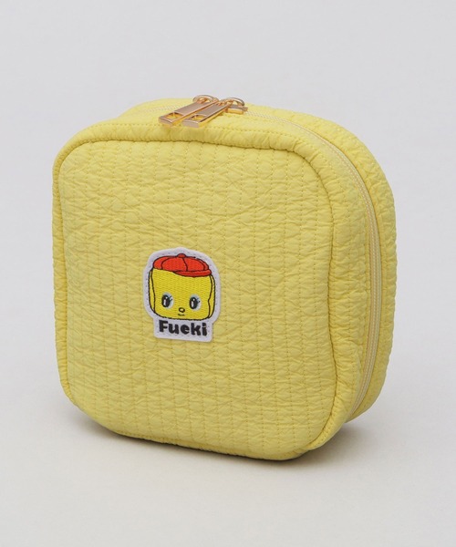 A.M.S. ポーチ フエキ糊 フエキくん ヌビ（キルト）生地 スクエア