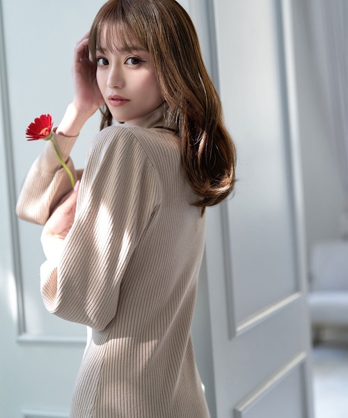 「emiriawiz」 ニットワンピース MEDIUM グリーン レディース_画像2