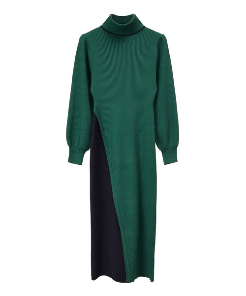 「emiriawiz」 ニットワンピース MEDIUM グリーン レディース_画像4