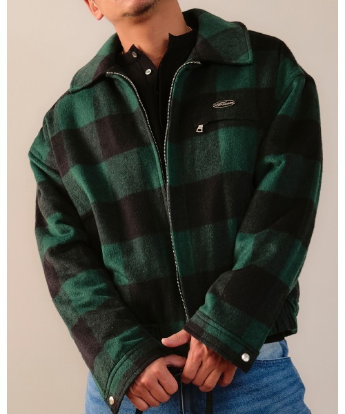 Re:room ブルゾン アウター バッファローチェックボアブルゾン メンズ