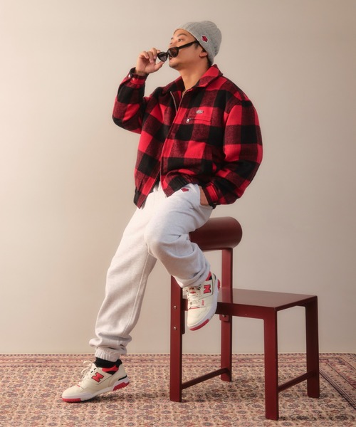 Re:room ブルゾン アウター バッファローチェックボアブルゾン メンズ