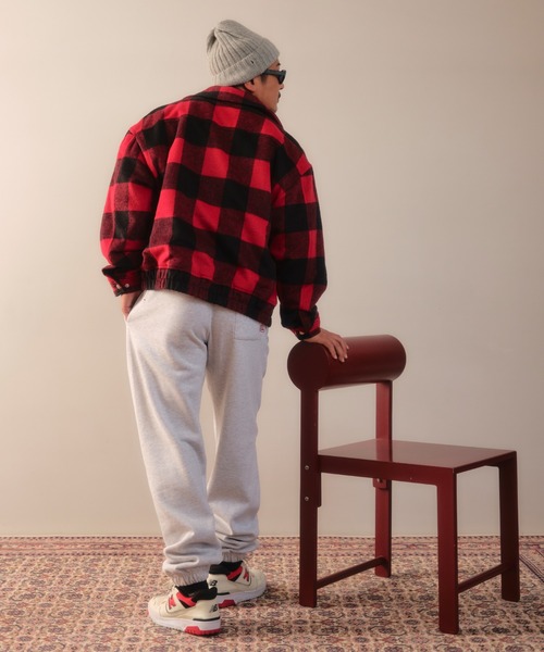 Re:room ブルゾン アウター バッファローチェックボアブルゾン メンズ
