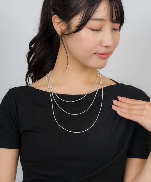 Harpo ネックレス 「Harpo/アルポ」シルバー ナバホパール ビーズ2mm