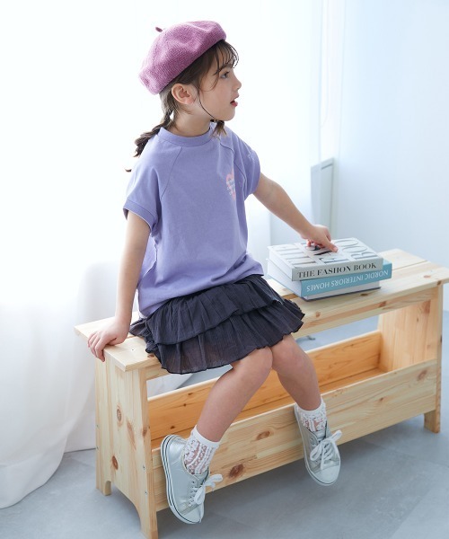 devirock スカート さらっと楊柳 ティアードミニスカート