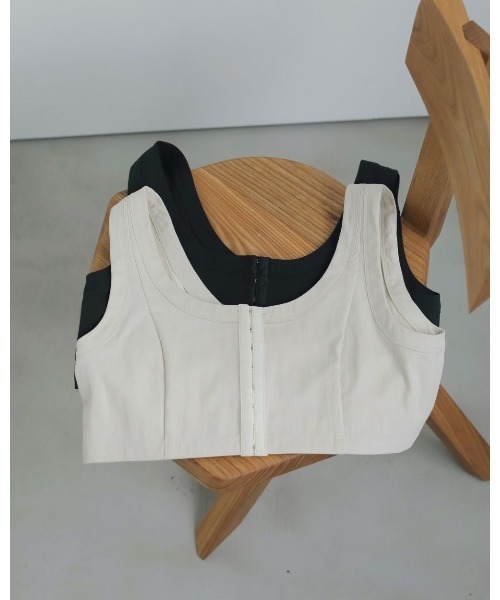 anuke アンヌーク Cutoff Twill Bustier ànuke - Cutoff Twill Bustier / カットオフツイルビスチェ