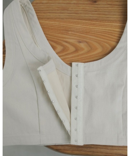 【anuke】アンヌーク Cutoff Twill Bustier anuke アンヌーク Cutoff Twill Bustier