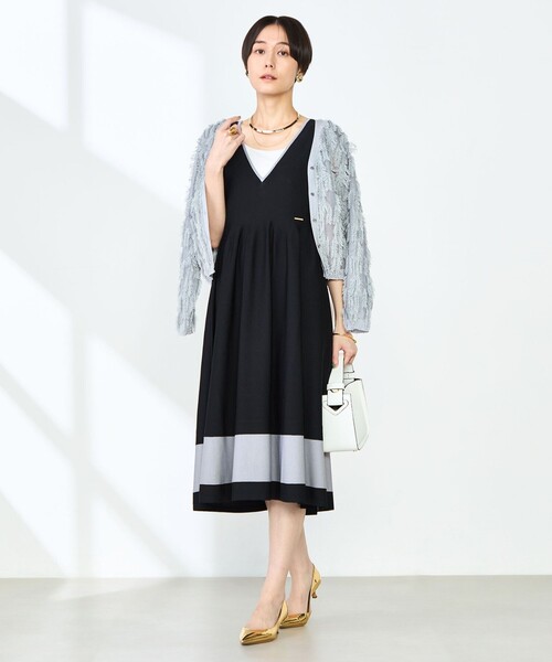 ノーリーズ NOLLEY'S カットフリンジ2WAYカーディガン　一回着 セール 30%OFF】《手洗い可能》カットフリンジ2WAYカーディガン