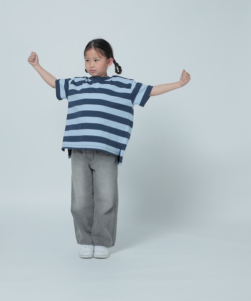 キッズボーダー LOWRYS FARM tシャツ フトボーダーBIGT 319681 キッズ 子供