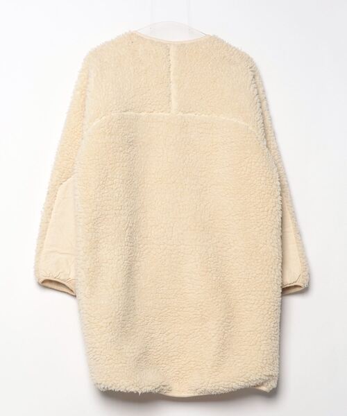 「FIRST DOWN」 ノーカラーコート FREE ベージュ レディース_画像2