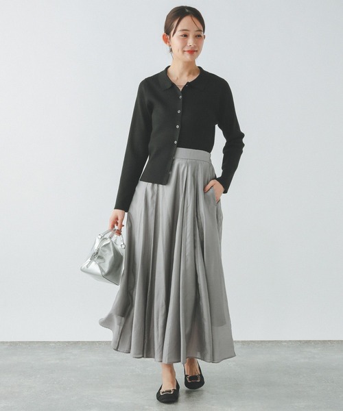 dct_ism様 GLOBAL WORK（グローバルワーク） カーディガン ラメリブポロ襟