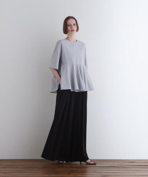 LE PHIL ✴︎SOLTEX フレアブラウス ライトブルー美品