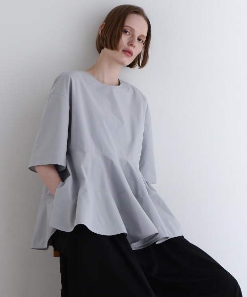LE PHIL ✴︎SOLTEX フレアブラウス ライトブルー美品