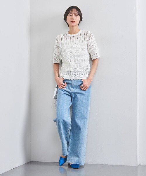 UNITED ARROWS Early/SM ショートスリーブ ニット UNITED ARROWS ニット セーター Early/SM ショートスリーブ