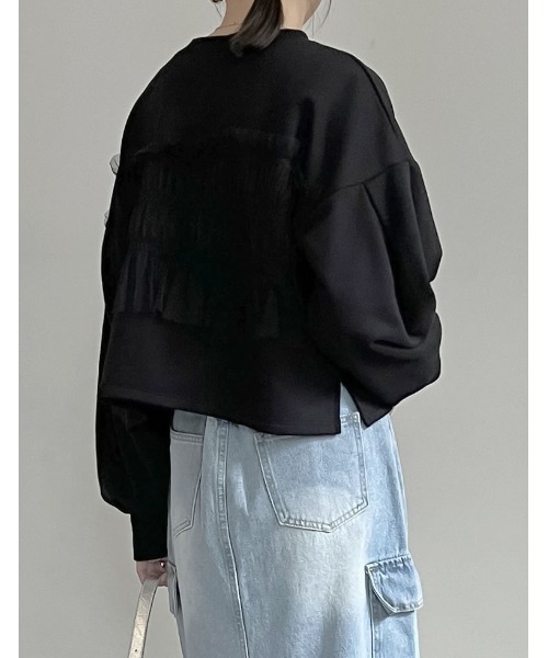 [Re:EDIT] тренировочный cut and sewn MEDIUM черный женский 