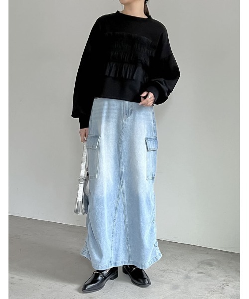 [Re:EDIT] тренировочный cut and sewn MEDIUM черный женский 