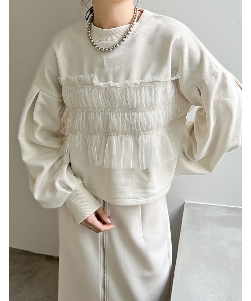 [Re:EDIT] тренировочный cut and sewn MEDIUM черный женский 