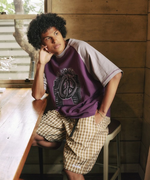 XLARGE tシャツ PEACE MAKERS HEAVYWEIGHT RAGLAN S/S TEE