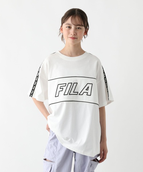 GLOBAL WORK tシャツ FILAコラボ/BIGT半袖/310067 キッズ 子供服