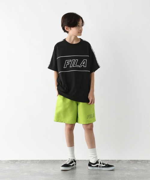 GLOBAL WORK（グローバルワーク） tシャツ FILAコラボ/BIGT半袖/310067