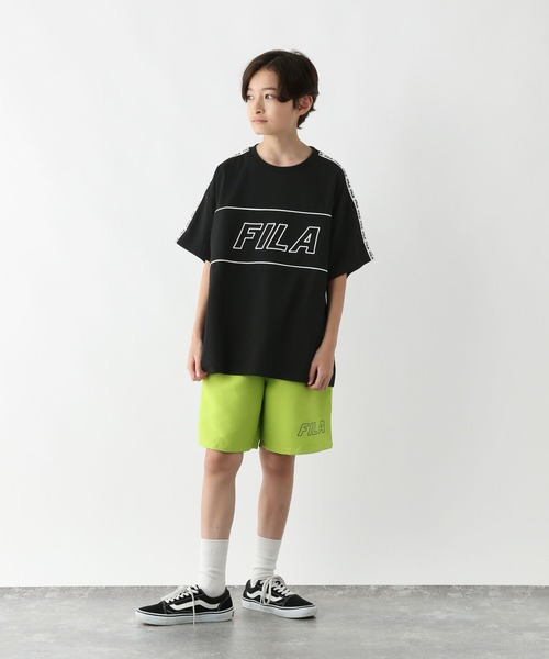GLOBAL WORK（グローバルワーク） tシャツ FILAコラボ/BIGT半袖/310067