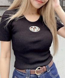 tシャツ GD bijou MOLDハーフスリーブニットトップス レディース｜ZOZOTOWN Yahoo!店