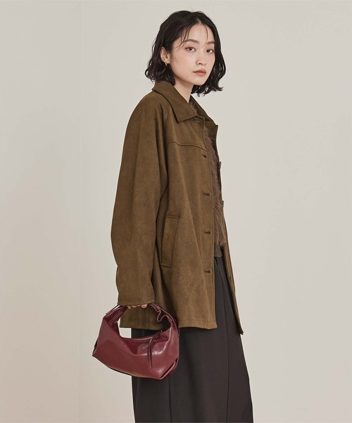 miette（ミエット） ステンカラーコート コート フェイクスエード