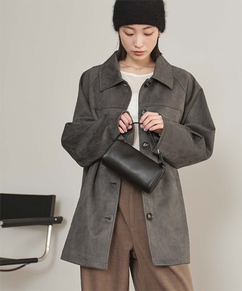 miette（ミエット） ステンカラーコート コート フェイクスエード