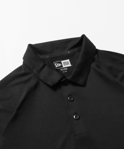 ポロシャツ NEW ERA BLACK LABEL POLO SHIRTS 5FT579 半袖 オーバーサイズド ポロシャツ BLACK LABEL SS23 ボーダー