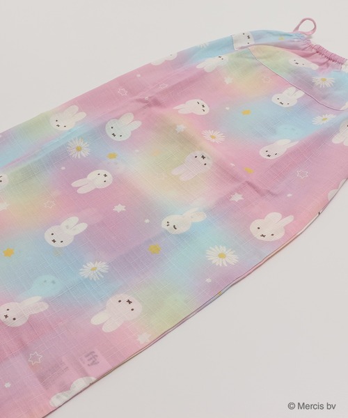 ミッフィ大好きmamaさま専用 浴衣 上下セパレート 男児 女児 ハンドメイド Miffy 浴衣 「ミッフィー」2way セパレート浴衣 兵児帯セット