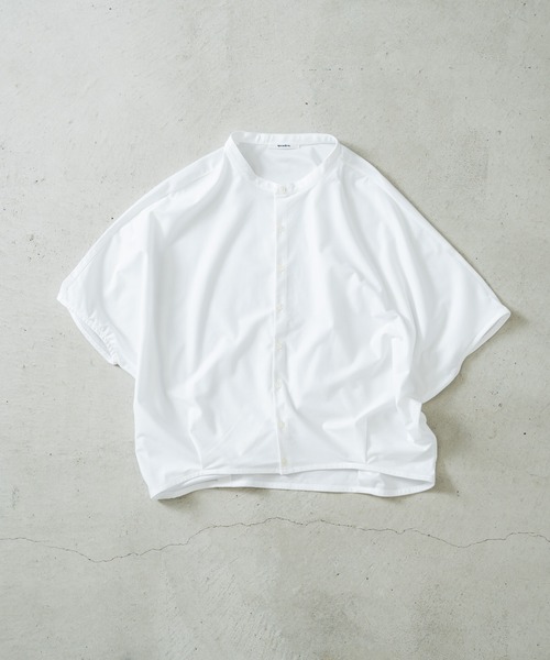 tシャツ コンパクトツイル6分袖シャツ レディース