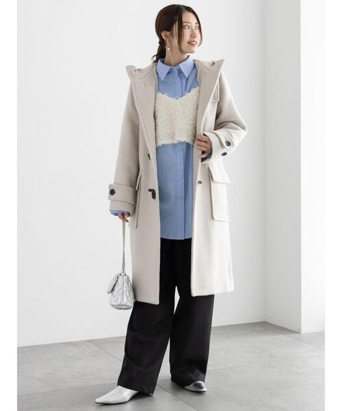 Te chichi（テチチ） ダッフルコート F グレー レディース : ZOZOTOWN