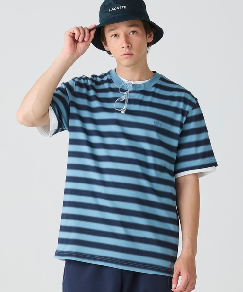 LACOSTE（ラコステ） tシャツ グラデーションボーダーTシャツ メンズ 