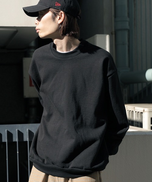 ロサンゼルスアパレル　スウェット　ブラック　Sサイズ LOS ANGELES APPAREL メンズトレーナー（サイズ（S/M/L）：SS