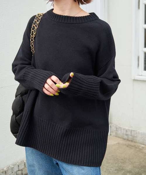 「Spick & Span」 長袖ニット FREE グレー レディース_画像3