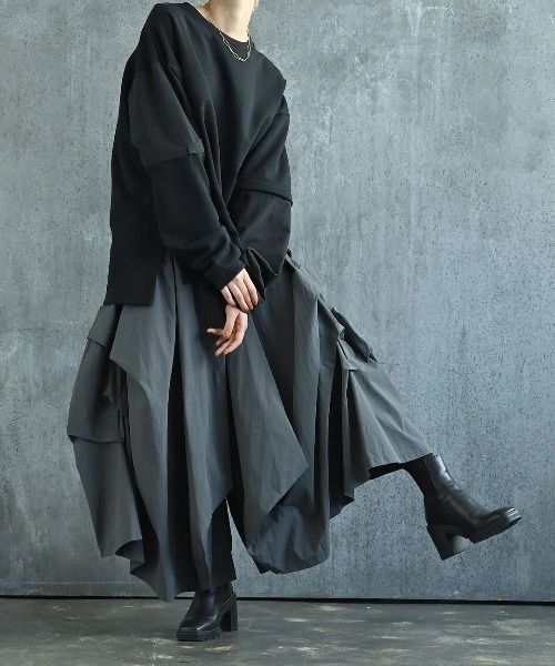 funda mine パンツ フローイングスカートパンツ レディース : ZOZOTOWN