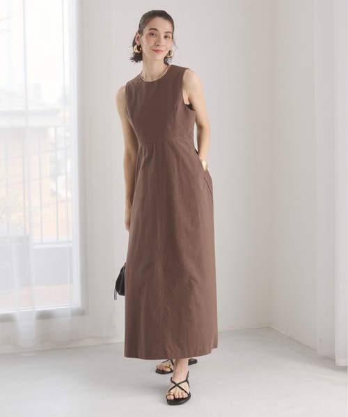 ANGIE ワンピース バックオープンノースリーブワンピース : ZOZOTOWN