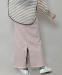 デニムスカート ダスティー加工デニムマキシタイ...の詳細画像4