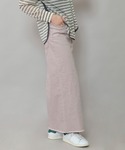 デニムスカート ダスティー加工デニムマキシタイ...の詳細画像5