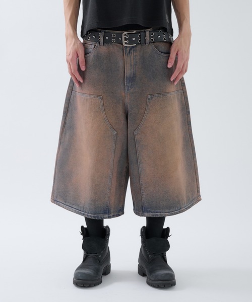 【ANDER HUNK】Faded Double Knee Pants ANDER HUNK】Faded Double Knee Pants